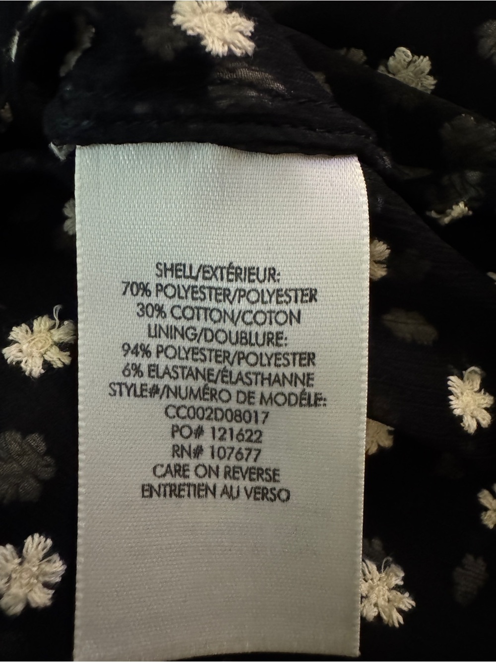 Alice + Olivia Floral Embroidery Button-Front  Sheer Blouse - Picture 5 of 11